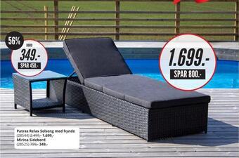 My Home Patras relax solseng med hynde tilbud