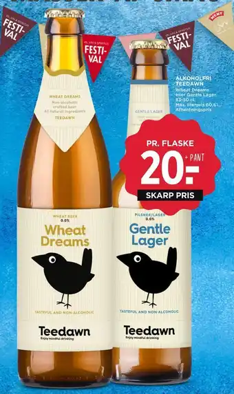 MENY Alkoholfri teedawn tilbud
