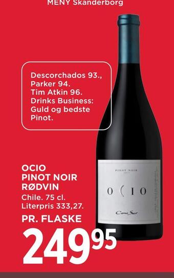 MENY Ocio pinot noir rødvin tilbud