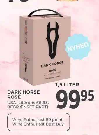 MENY Dark horse rosé tilbud