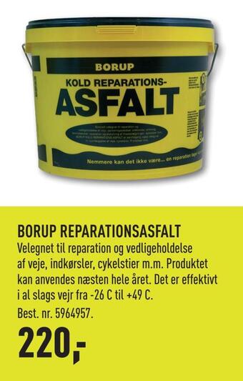 Borup reparationsasfalt