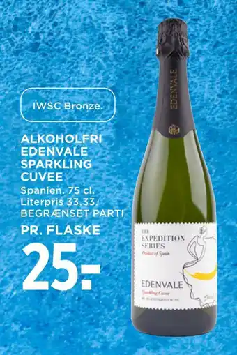 MENY Alkoholfri edenvale sparkling cuvee tilbud
