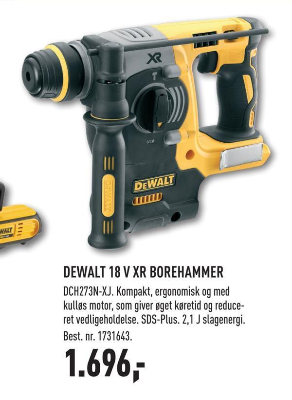 Johannes Fog Dewalt 18 v xr borehammer tilbud