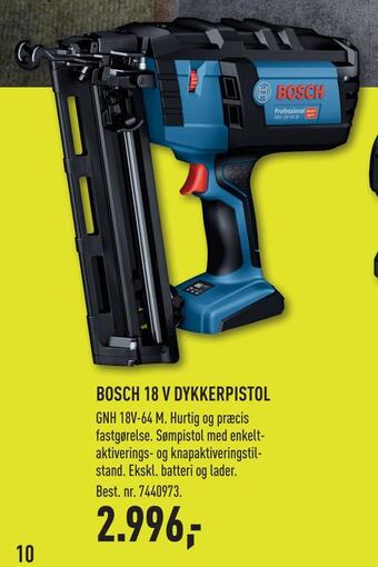 Bosch 18 v dykkerpistol