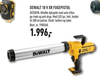 Johannes Fog Dewalt 18 v xr fugepistol tilbud