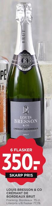 MENY Louis bresson & co crémant de bordeaux brut tilbud