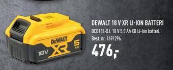 Johannes Fog Dewalt 18 v xr li-ion batteri tilbud