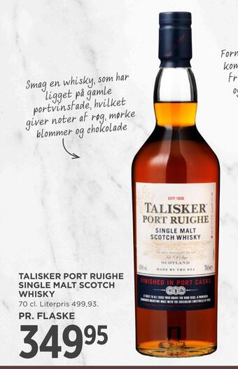 MENY Talisker port ruighe single malt scotch whisky tilbud