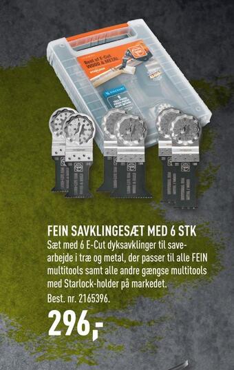 Johannes Fog Fein savklingesæt med 6 stk tilbud