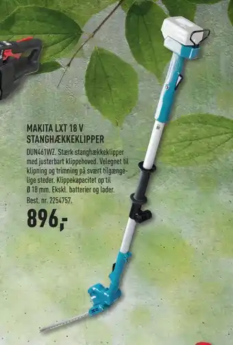 Johannes Fog Makita lxt 18 v stanghækkeklipper tilbud