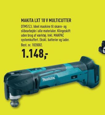 Makita lxt 18 v multicutter