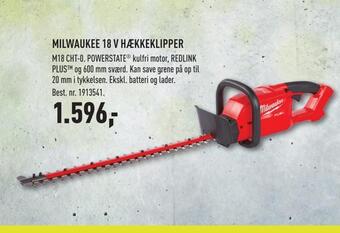 Johannes Fog Milwaukee 18 v hækkeklipper tilbud