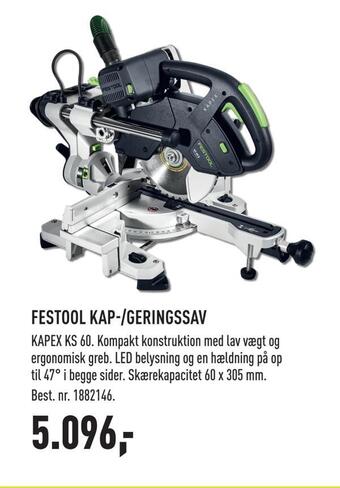 Johannes Fog Festool kap-/geringssav tilbud