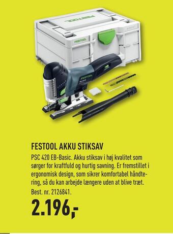 Johannes Fog Festool akku stiksav tilbud