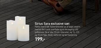 Sirius sara exclusive sæt