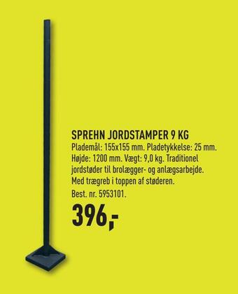 Sprehn jordstamper 9 kg