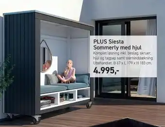 Johannes Fog Plus siesta sommerly med hjul tilbud