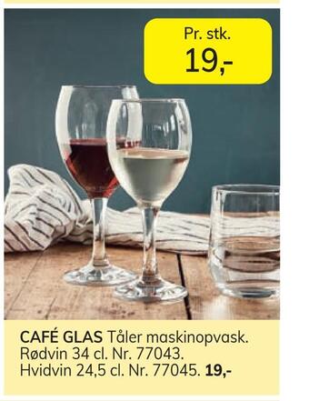 Daells Bolighus Café glas tilbud