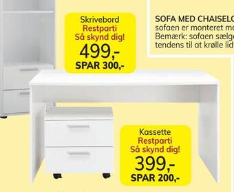 Daells Bolighus Skrivebord tilbud