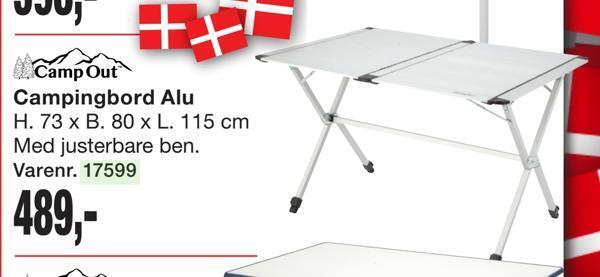 Harald Nyborg Campingbord alu tilbud
