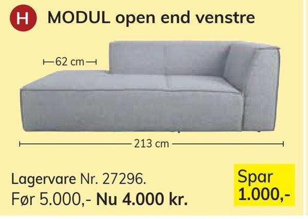 Daells Bolighus Modul open end venstre tilbud