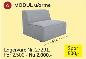 Daells Bolighus Modul u/arme tilbud