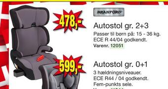 Harald Nyborg Autostol gr. 2+3 tilbud