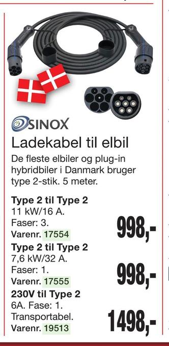 Harald Nyborg Ladekabel til elbil tilbud