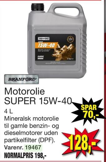 Harald Nyborg Motorolie super 15w-40 tilbud