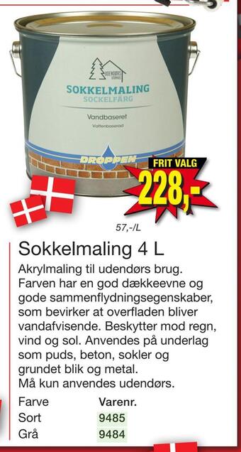 Harald Nyborg Sokkelmaling 4 l tilbud