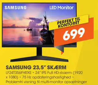 Expert Samsung 23,5" Skærm LF24T356FHRXE tilbud