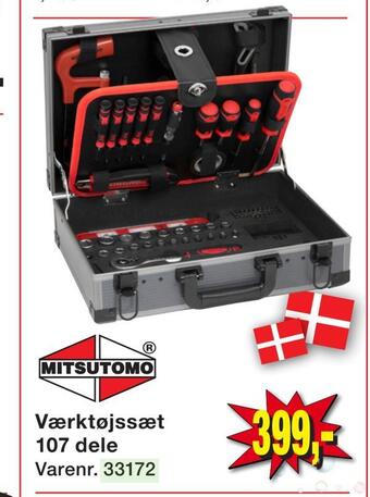 Harald Nyborg Værktøjssæt 107 dele tilbud