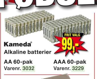 Alkaline batterier