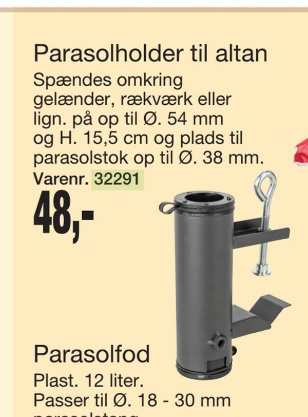 Harald Nyborg Parasolholder til altan tilbud