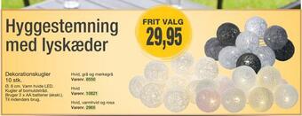 Hyggestemning med lyskæder