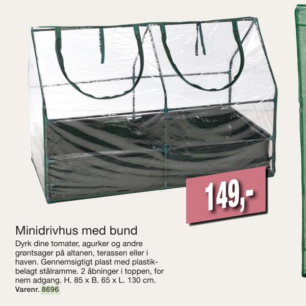 Harald Nyborg Minidrivhus med bund tilbud