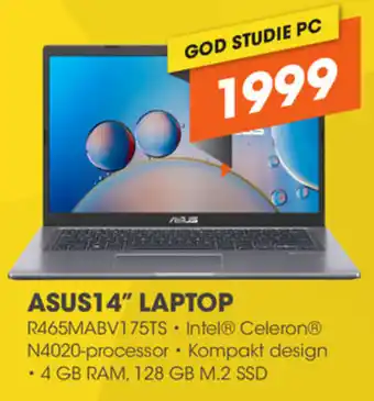 Expert Asus 14" Laptop R465MABV175TS n4020-Processor tilbud