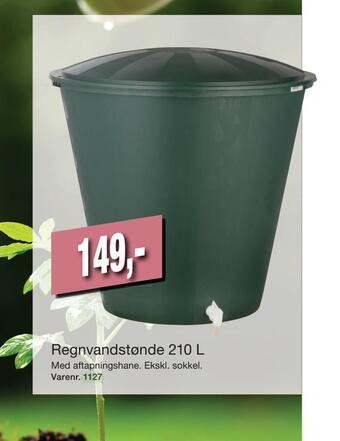 Harald Nyborg Regnvandstønde 210 l tilbud