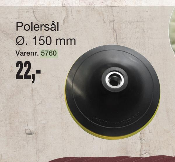 Harald Nyborg Polersål ø. 150 mm tilbud