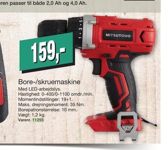 Harald Nyborg Bore-/skruemaskine tilbud