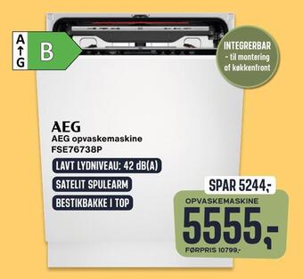 Skousen Aeg opvaskemaskine fse76738p tilbud