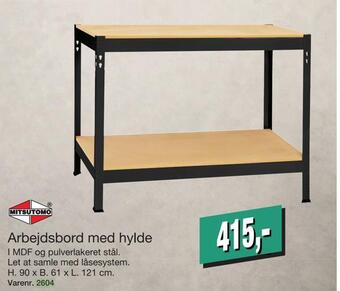 Harald Nyborg Arbejdsbord med hylde tilbud