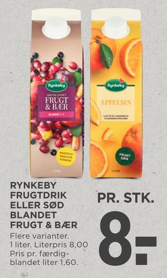 MENY Rynkeby frugtdrik eller sød blandet frugt & bær tilbud