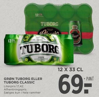 MENY Grøn tuborg eller tuborg classic tilbud