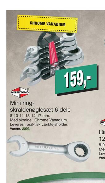 Harald Nyborg Mini ring skraldenøglesæt tilbud