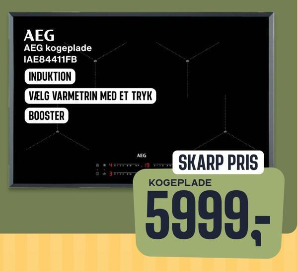 Skousen Aeg kogeplade iae84411fb tilbud