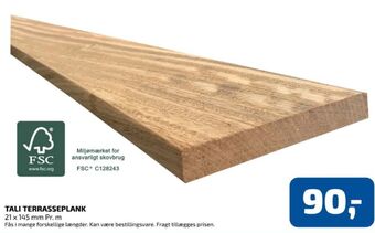 Davidsen Ukendt terrassebrædder tilbud