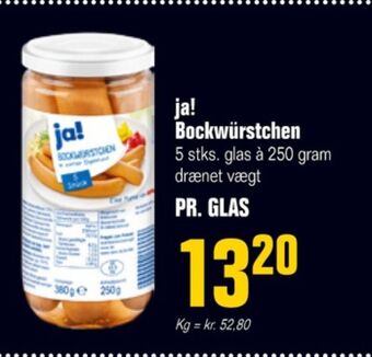 Otto Duborg Ja! bockwurst tilbud