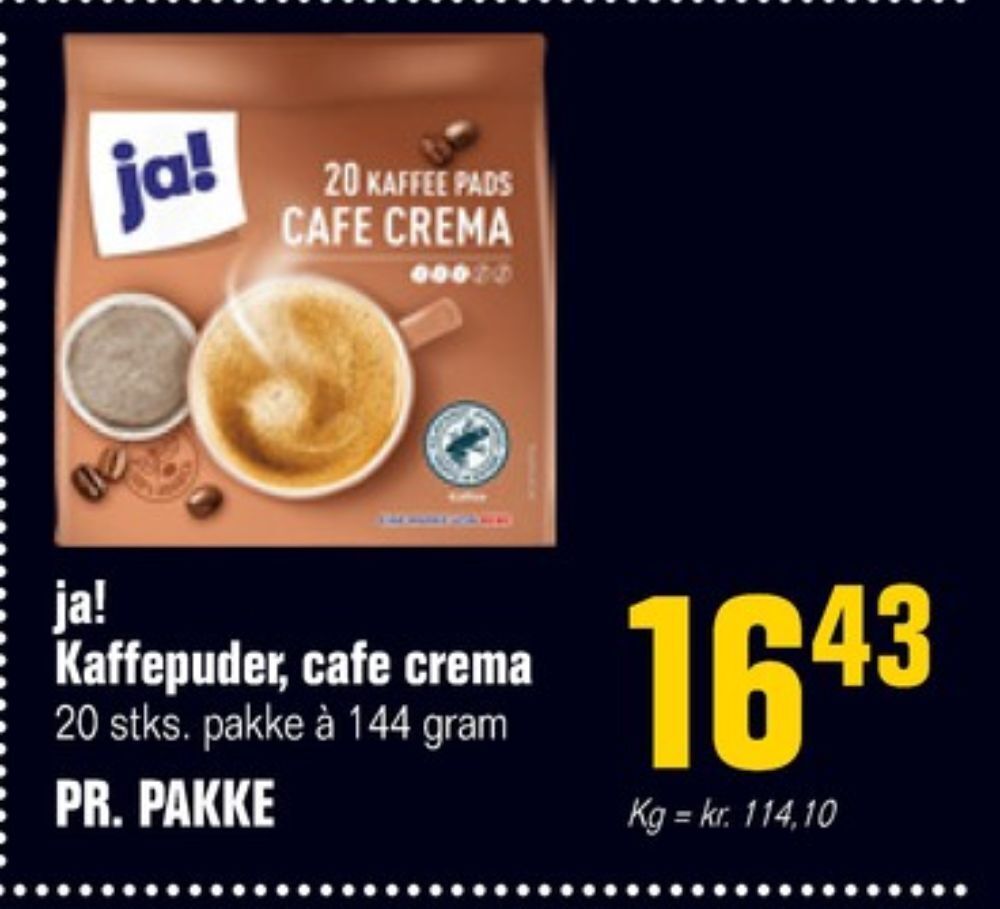 Poetzsch Padborg Café crema kaffepuder tilbud
