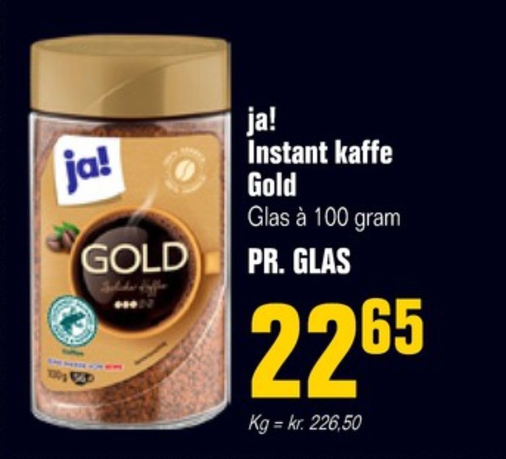 Poetzsch Padborg Gold instant kaffe tilbud